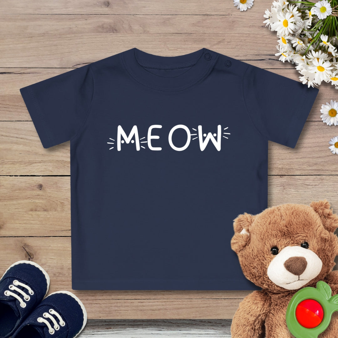 Meow Miau Katze Baby T-Shirt
