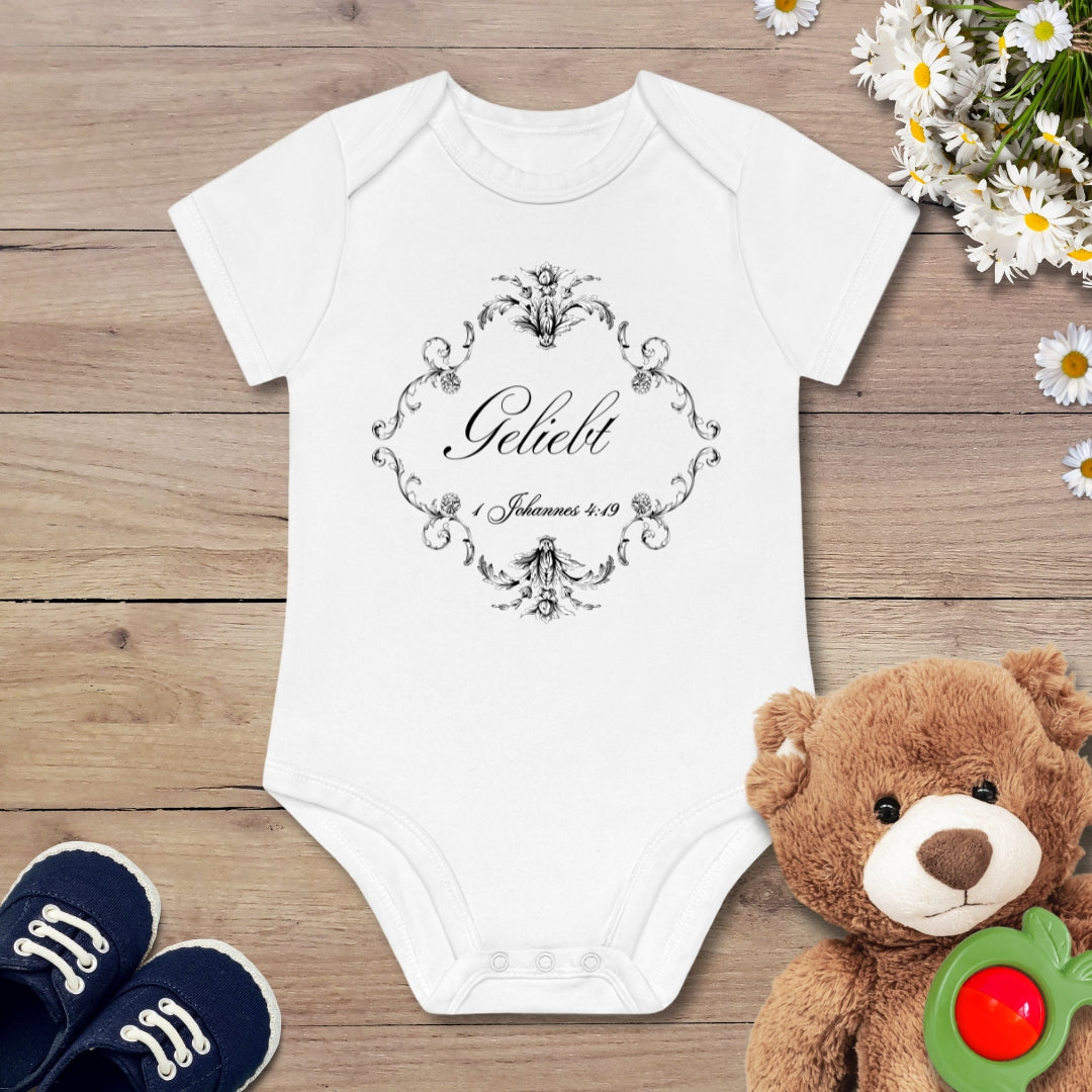 Geliebt Christlicher Kurzarm Body