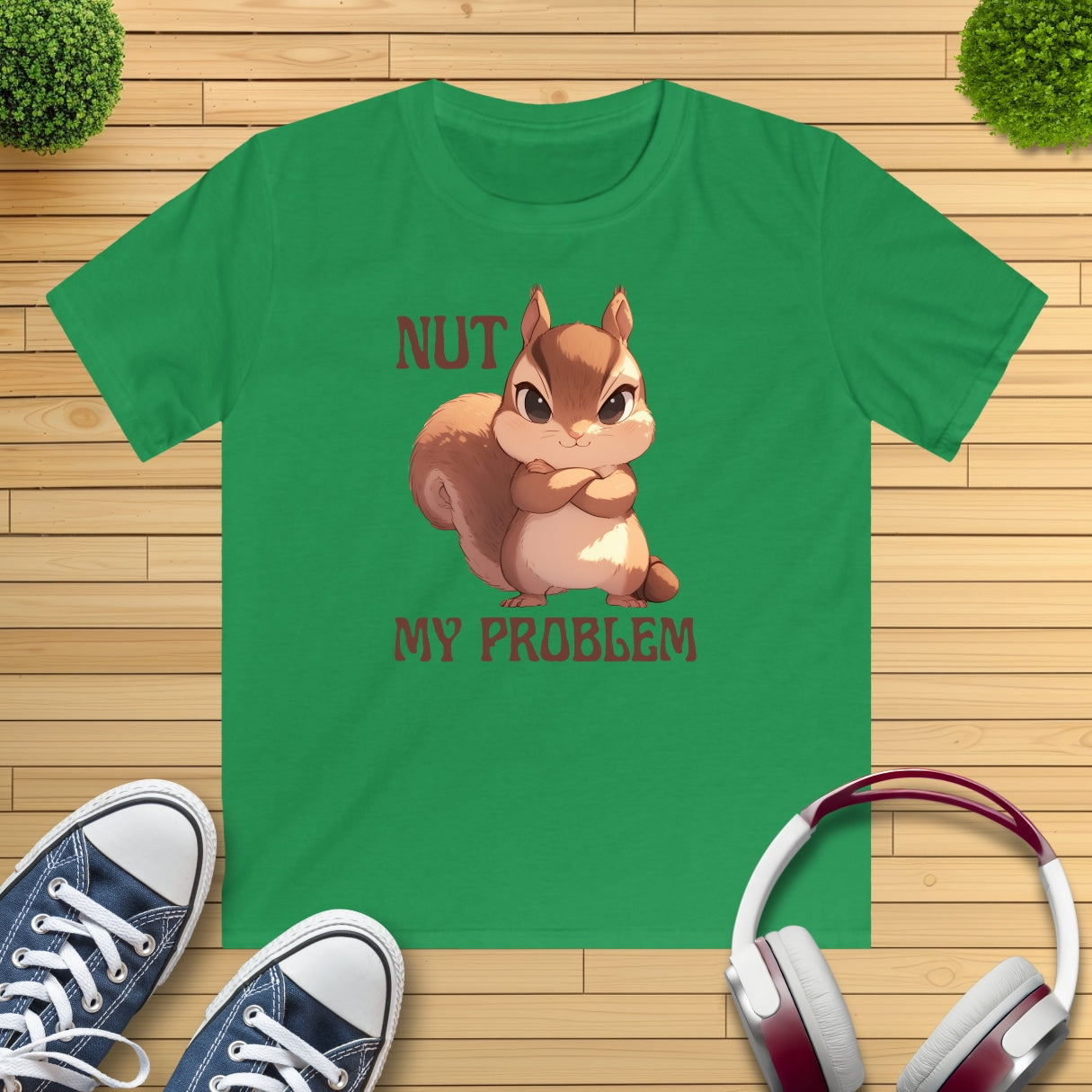 Eichhörnchen "NUT MY PROBLEM" Kinder T-Shirt