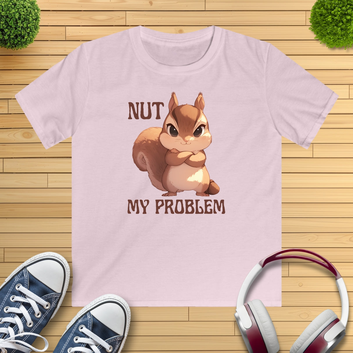 Eichhörnchen "NUT MY PROBLEM" Kinder T-Shirt