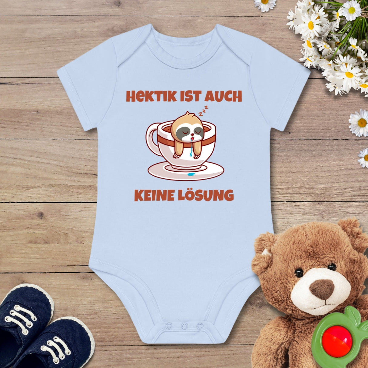 Keine Hektik Faultier Kurzarm Body