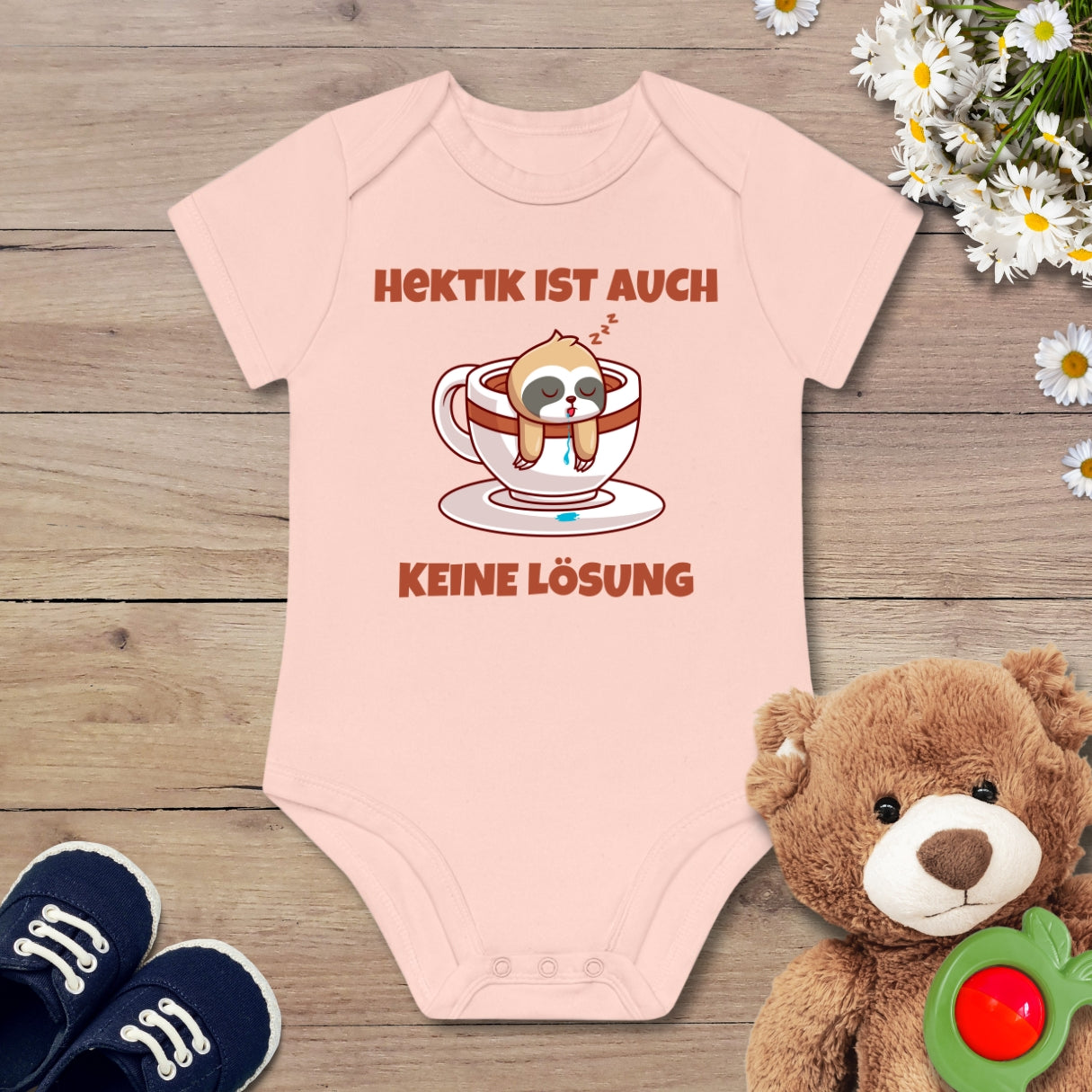 Keine Hektik Faultier Kurzarm Body
