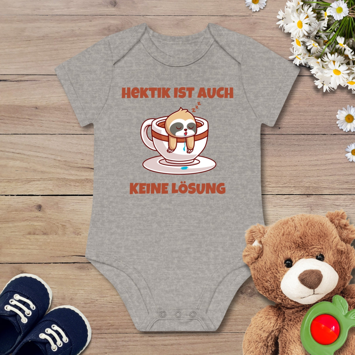 Keine Hektik Faultier Kurzarm Body