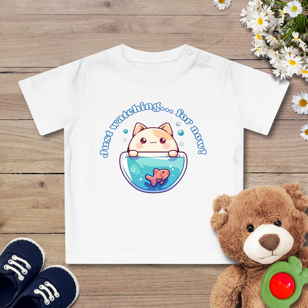 Just watching Katze Baby T-Shirt
