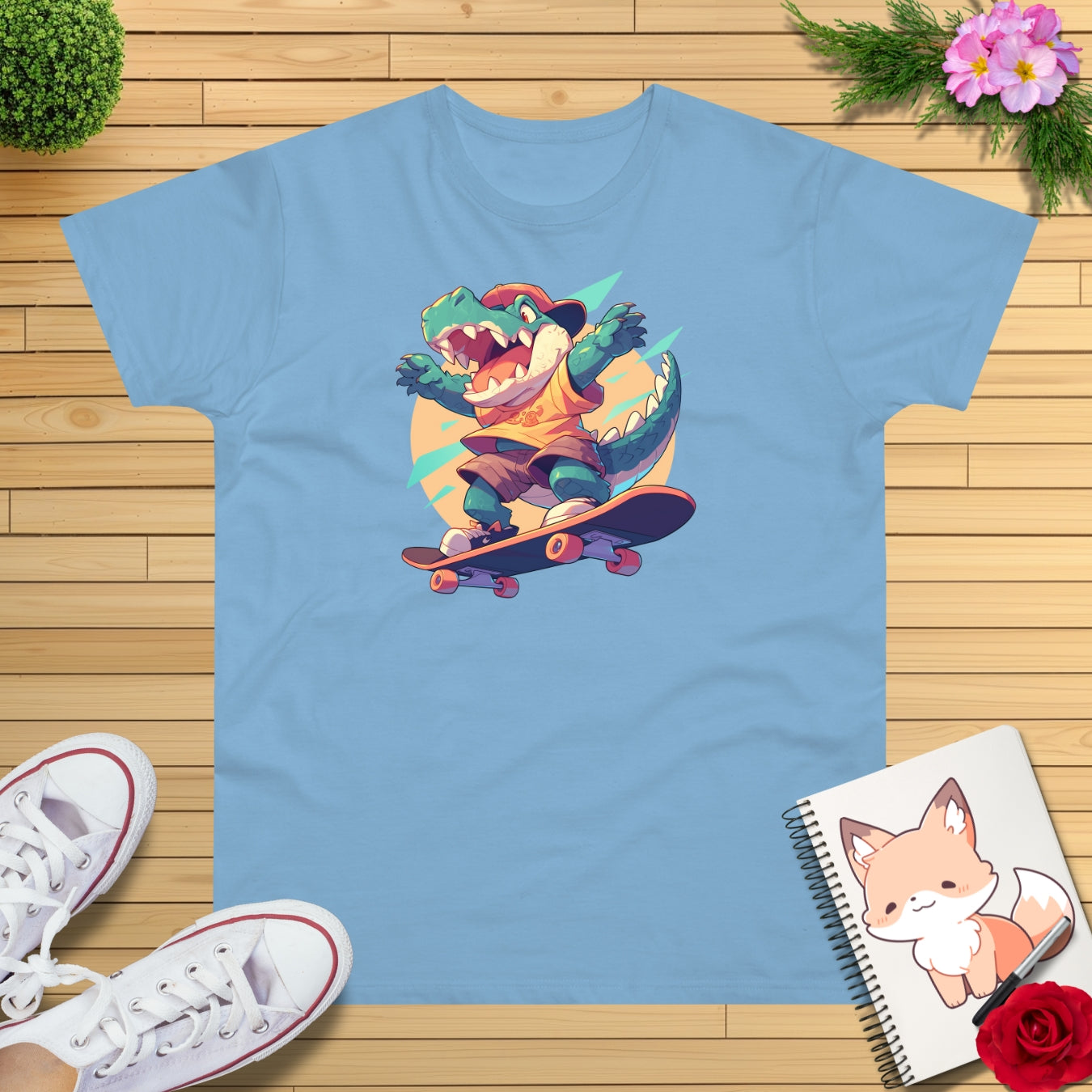 Skateboard Krokodil yay T-Shirt