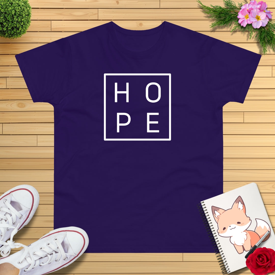 Hope im Quadrat T-Shirt