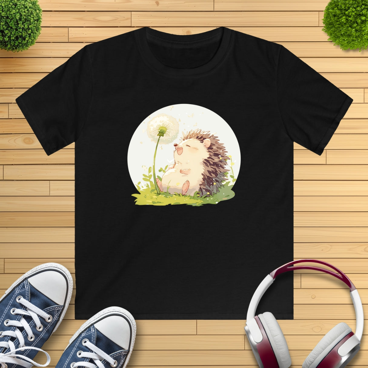 Happy Igel Pusteblume Kinder T-Shirt