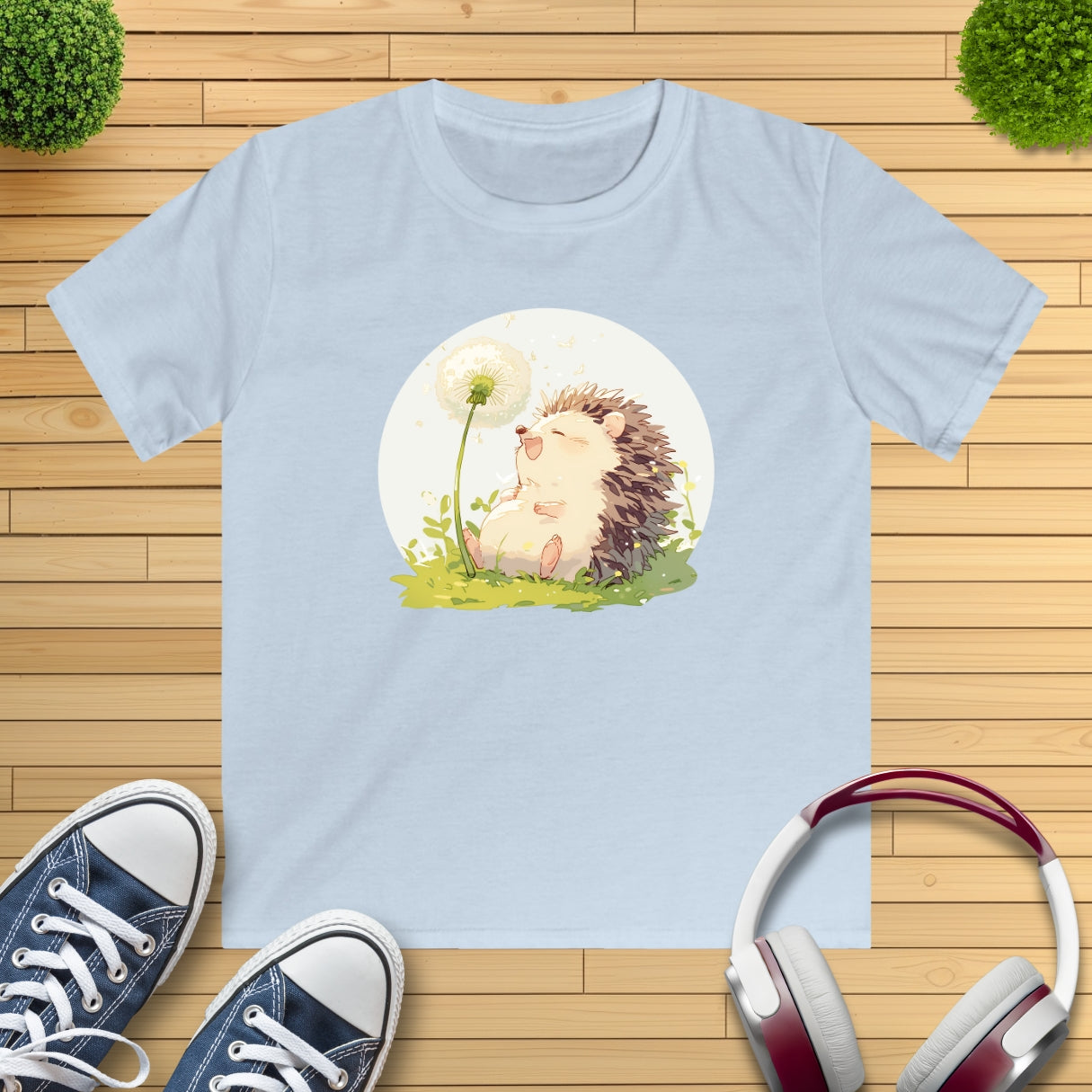 Happy Igel Pusteblume Kinder T-Shirt