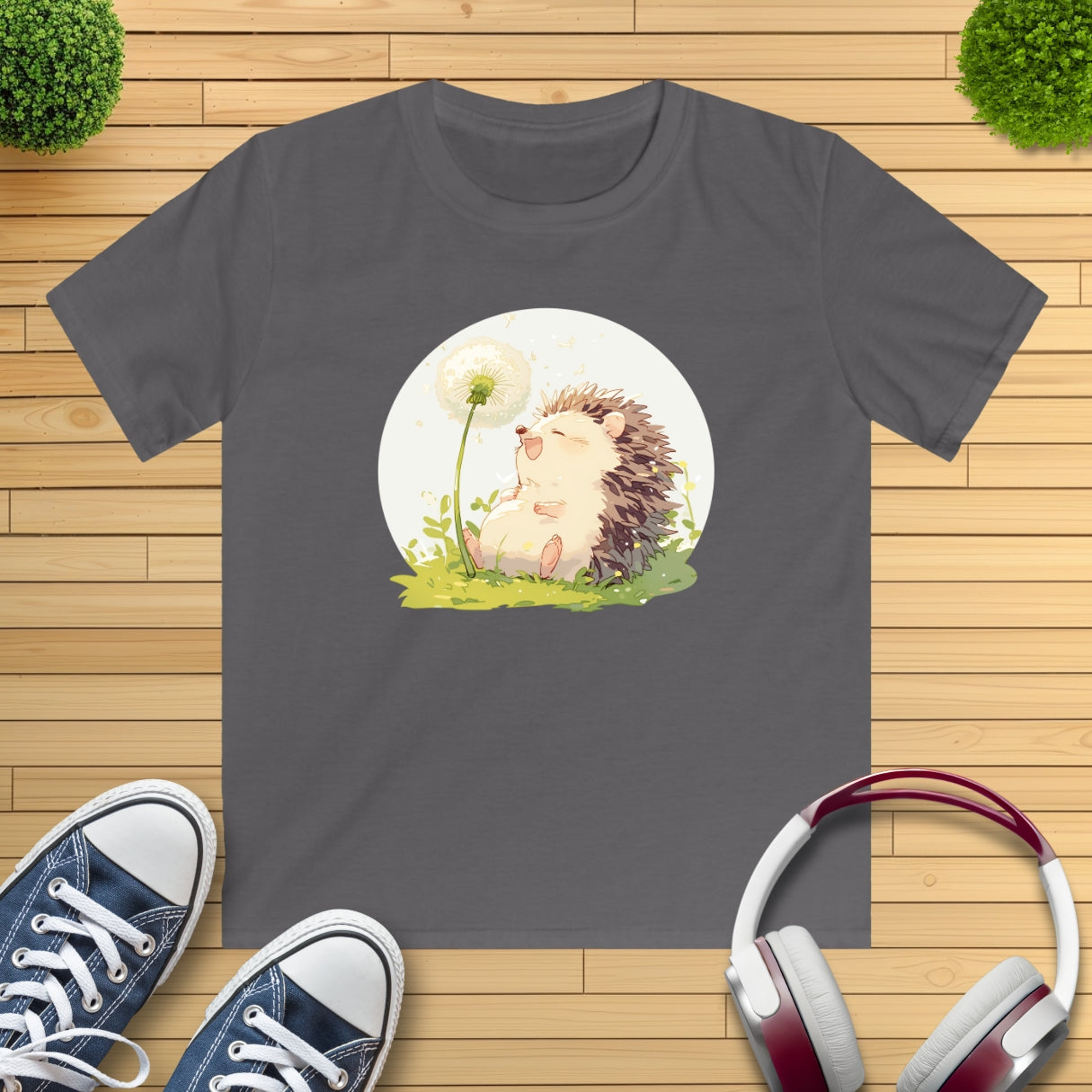 Happy Igel Pusteblume Kinder T-Shirt