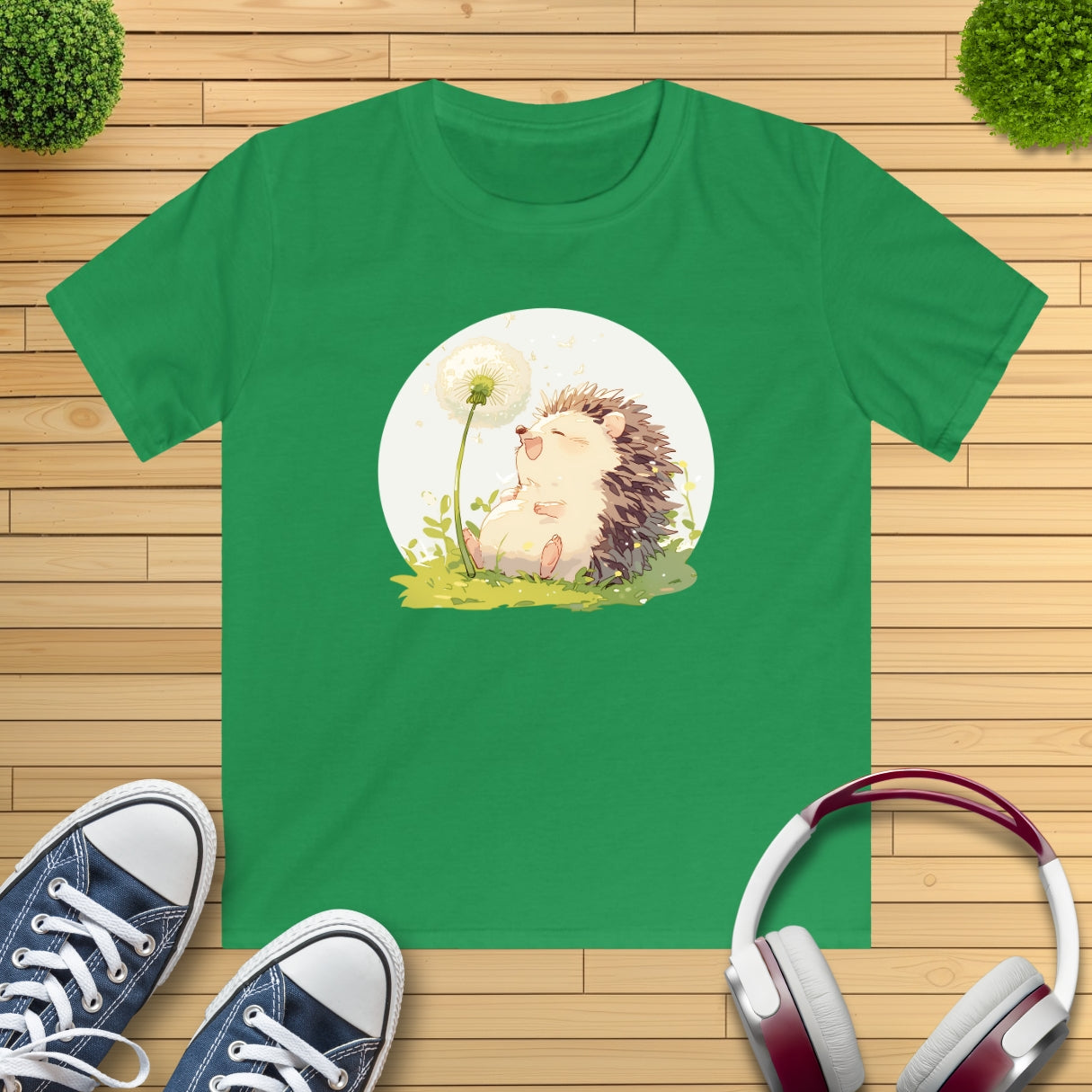 Happy Igel Pusteblume Kinder T-Shirt