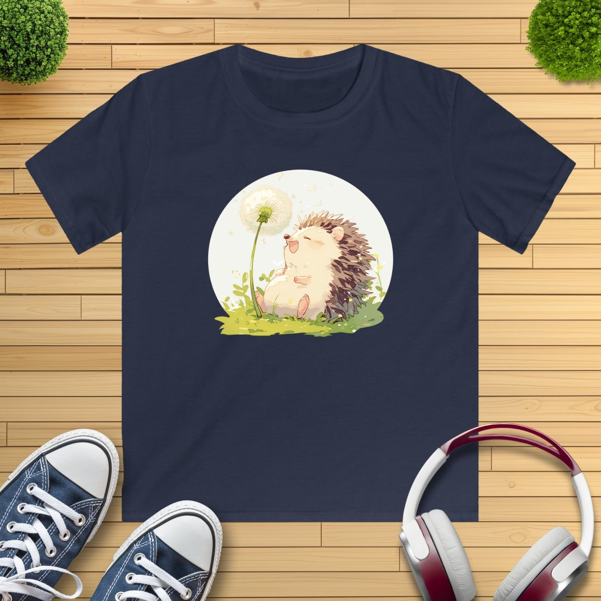 Happy Igel Pusteblume Kinder T-Shirt