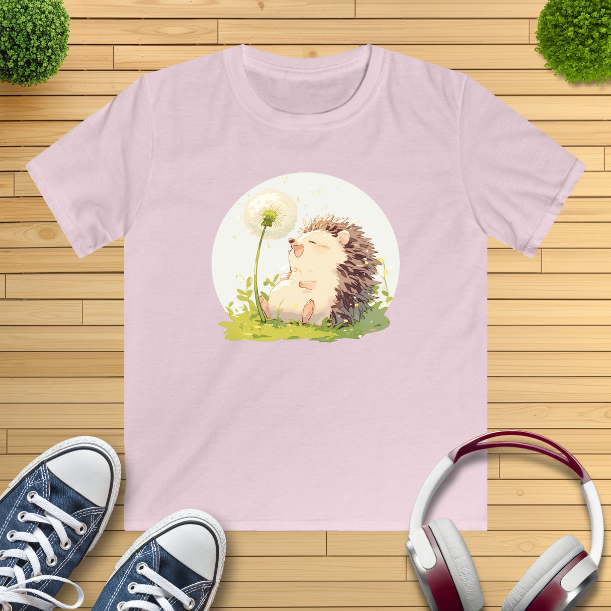 Happy Igel Pusteblume Kinder T-Shirt