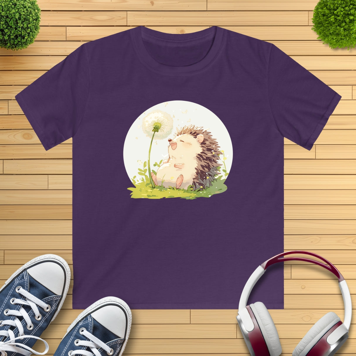Happy Igel Pusteblume Kinder T-Shirt