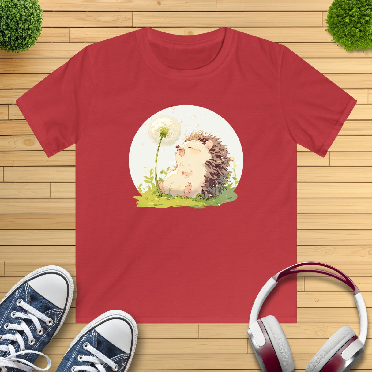 Happy Igel Pusteblume Kinder T-Shirt