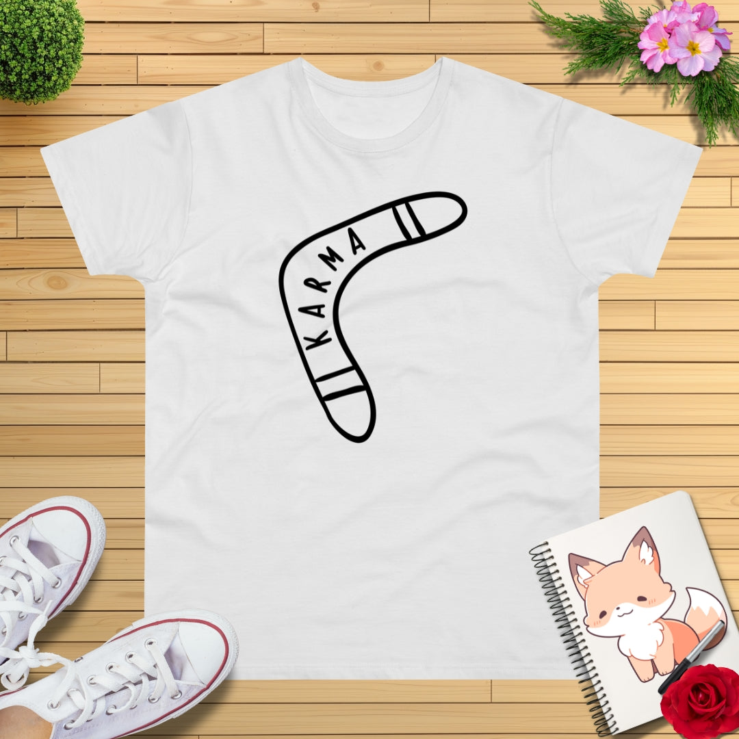 Karma ist ein Bumerang T-Shirt