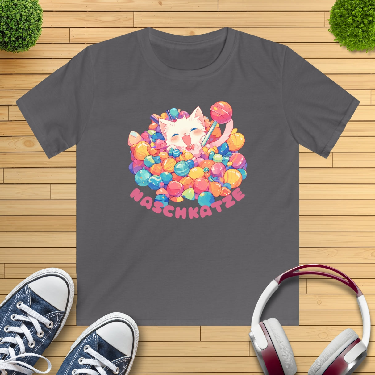 Naschkatze Kinder T-Shirt
