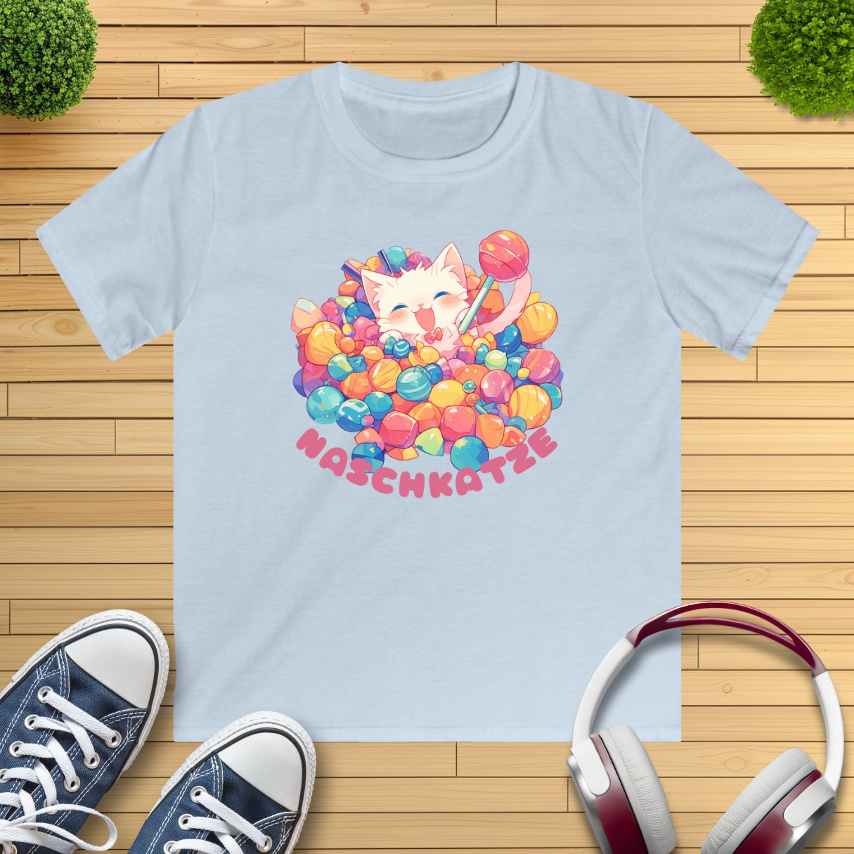 Naschkatze Kinder T-Shirt
