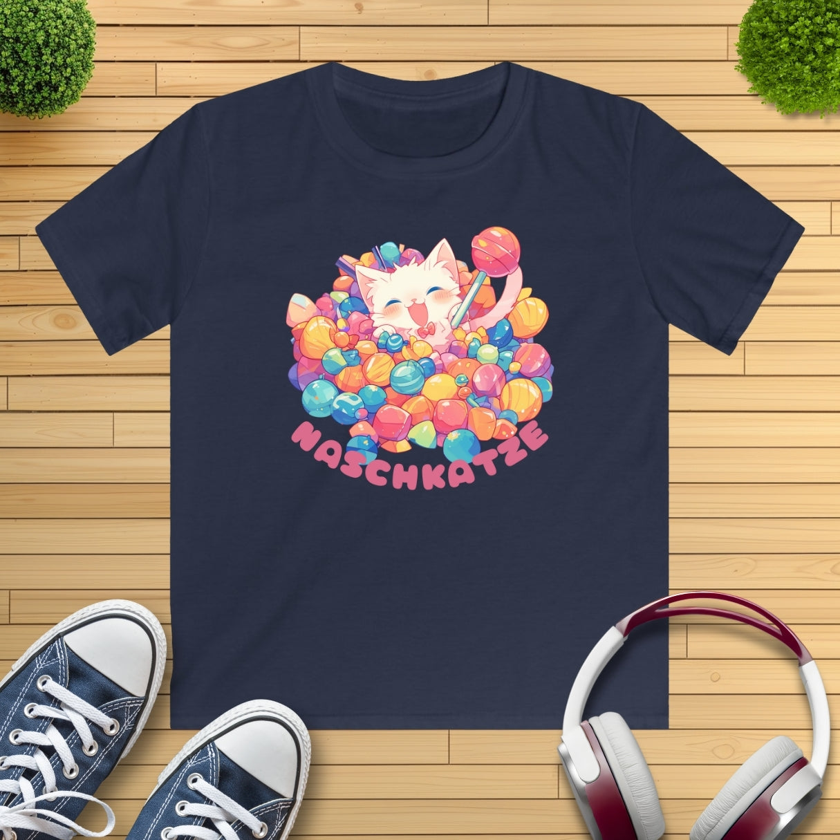 Naschkatze Kinder T-Shirt