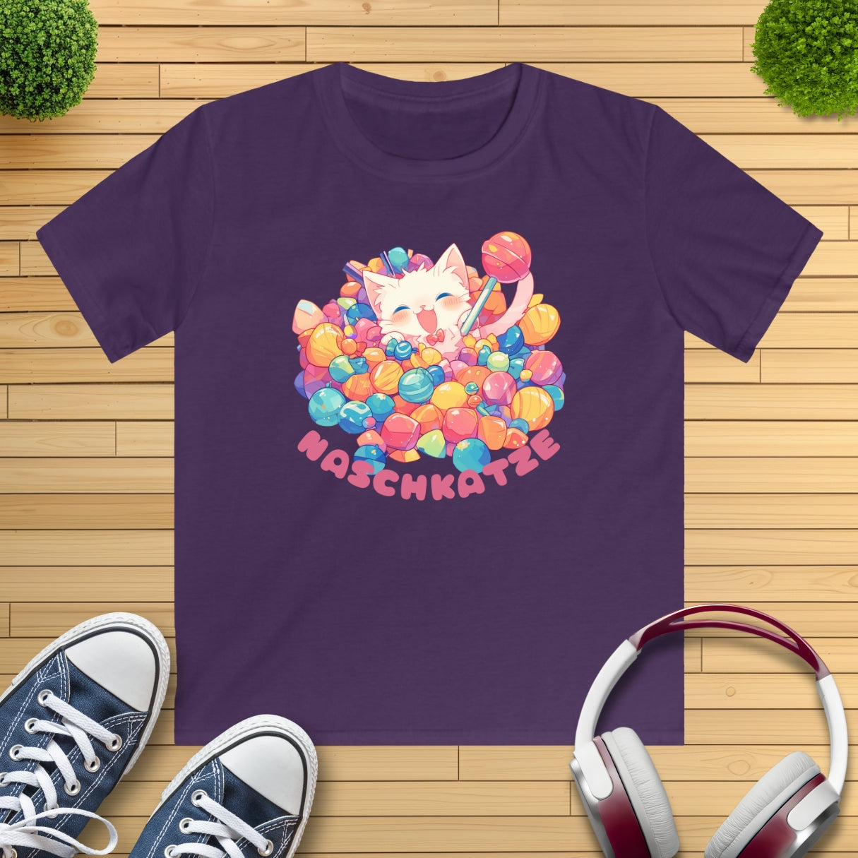 Naschkatze Kinder T-Shirt