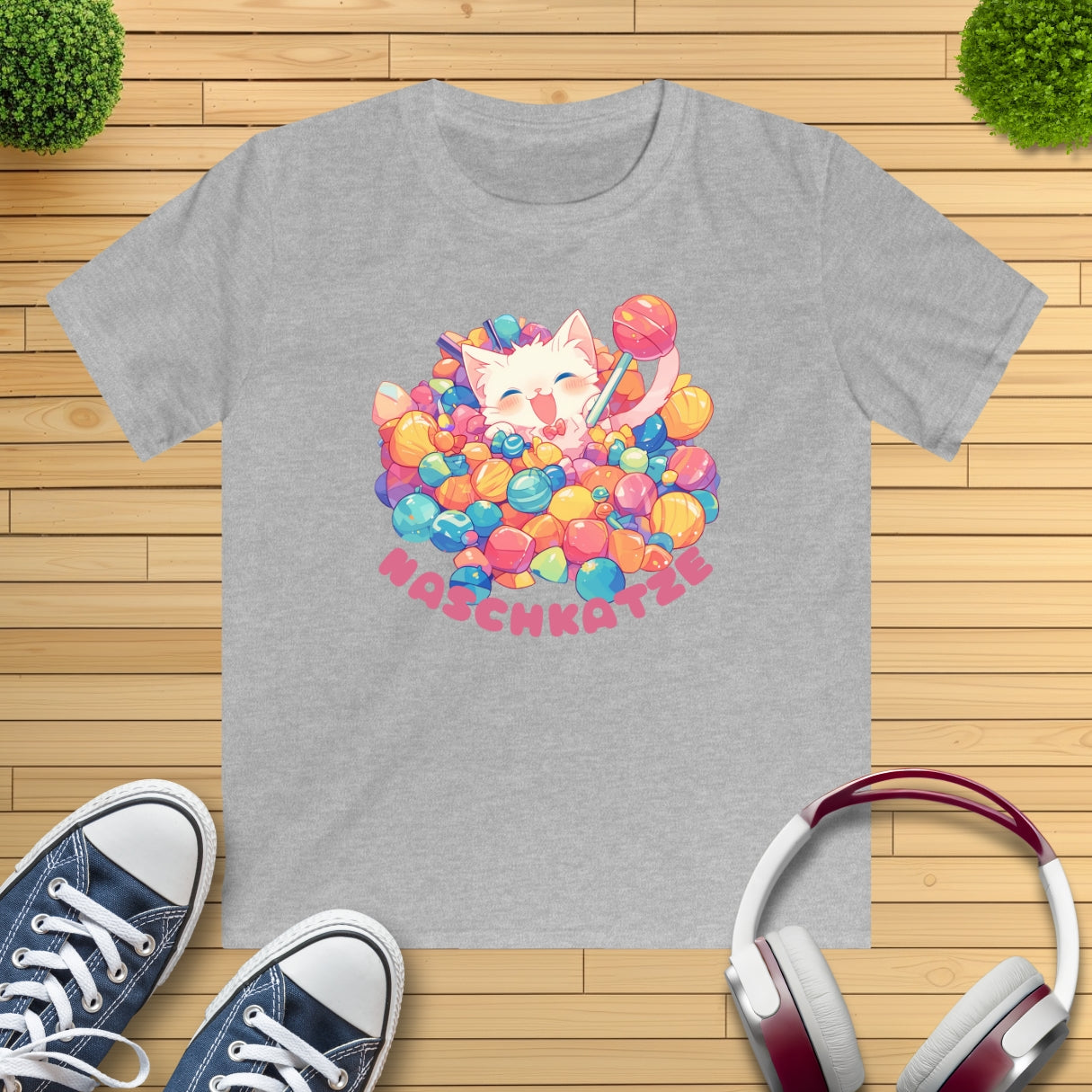 Naschkatze Kinder T-Shirt