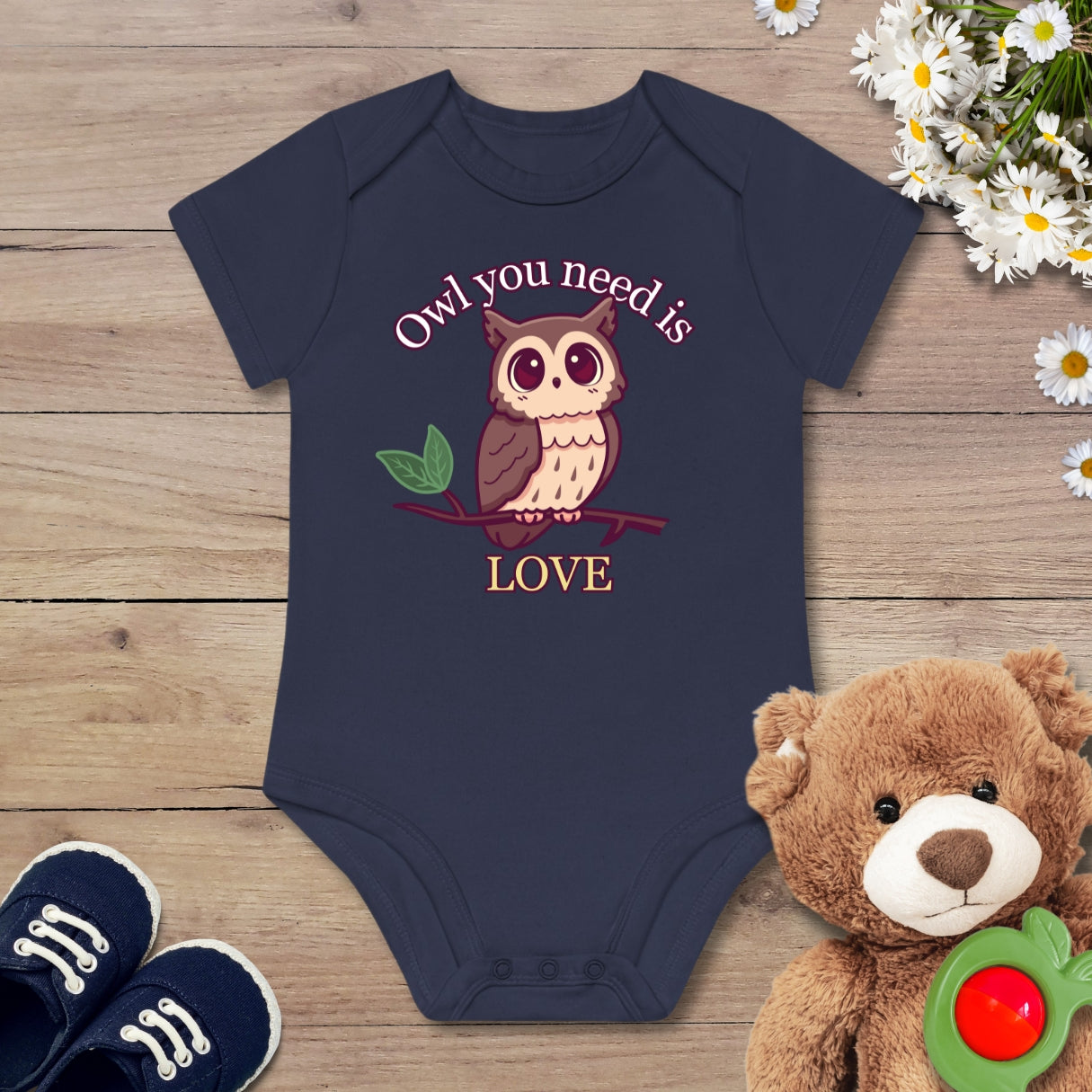 Eule Love Kurzarm Body
