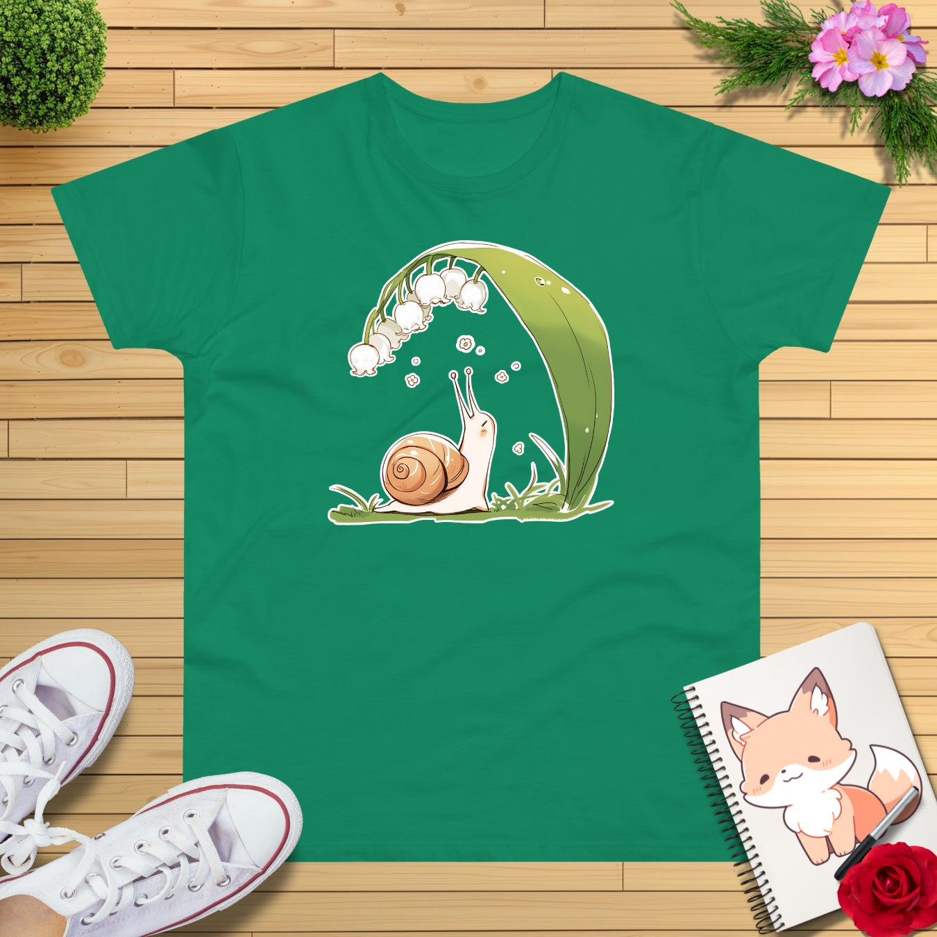 Maiglöckchen Schnecke T-Shirt