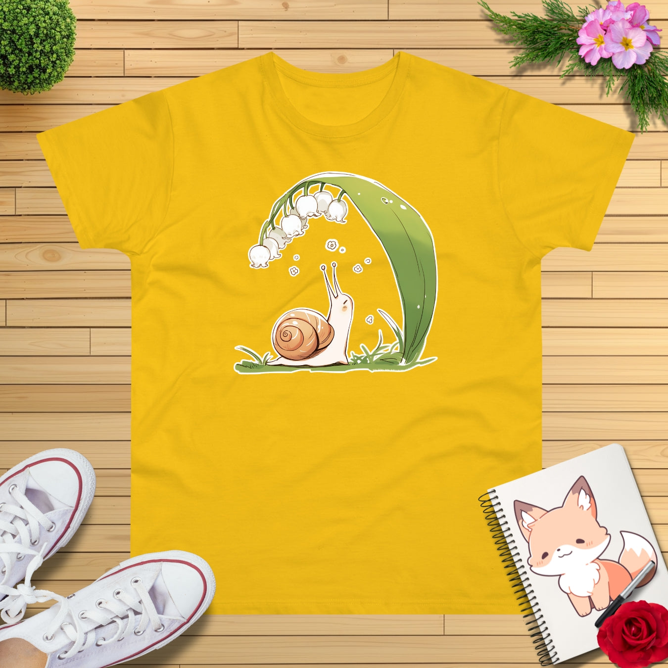 Maiglöckchen Schnecke T-Shirt
