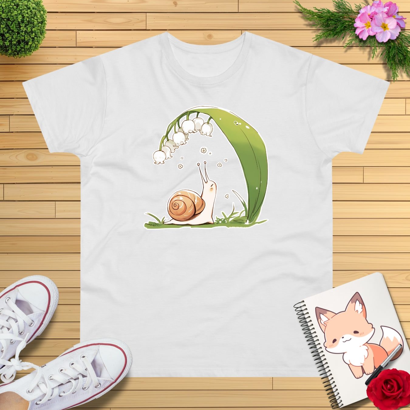 Maiglöckchen Schnecke T-Shirt