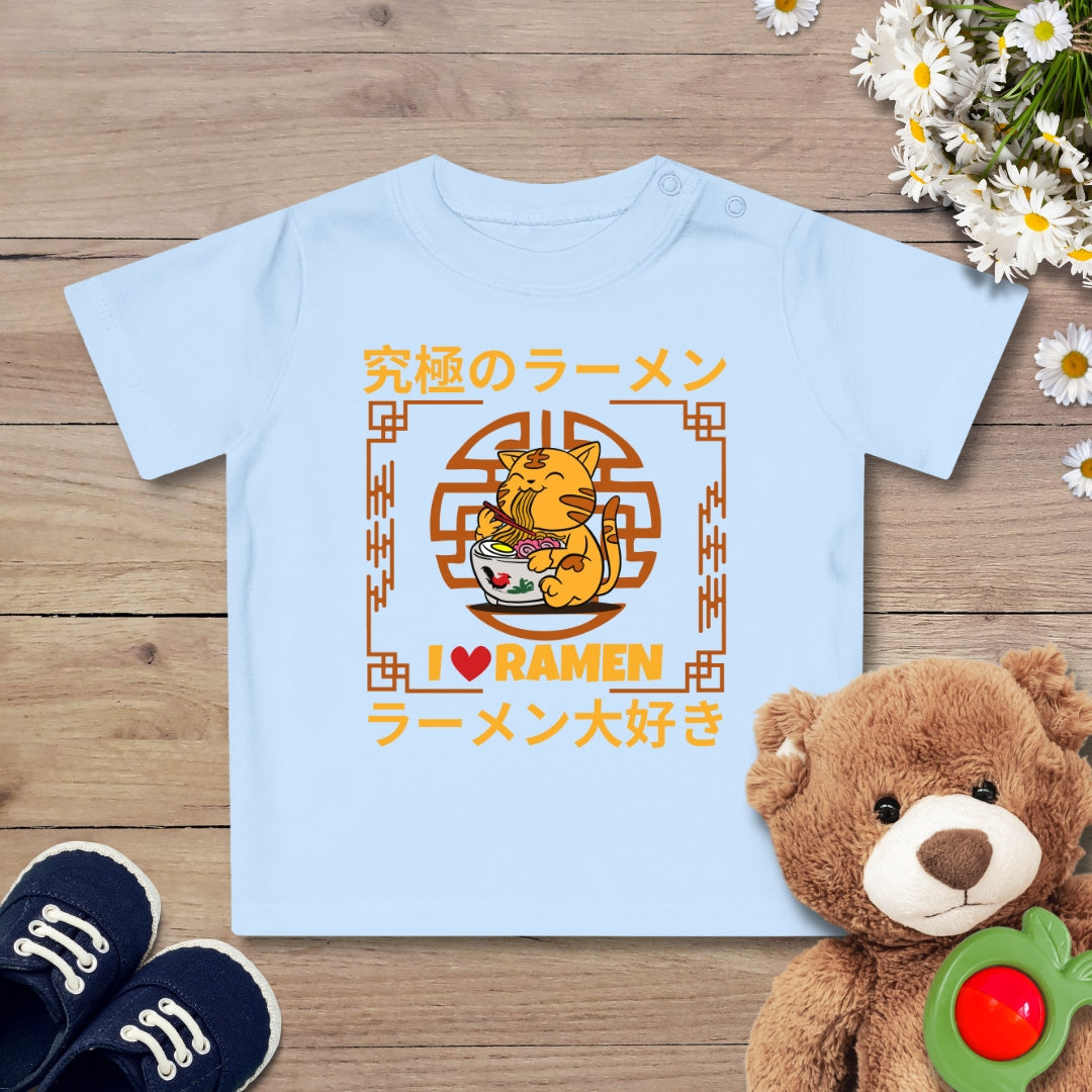 Love Ramen Katze Baby T-Shirt