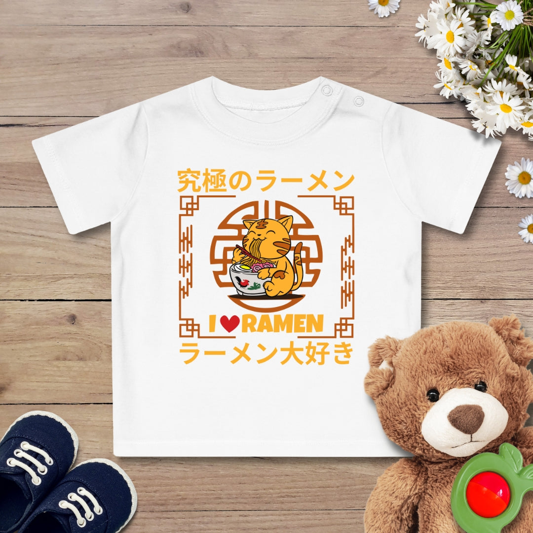 Love Ramen Katze Baby T-Shirt