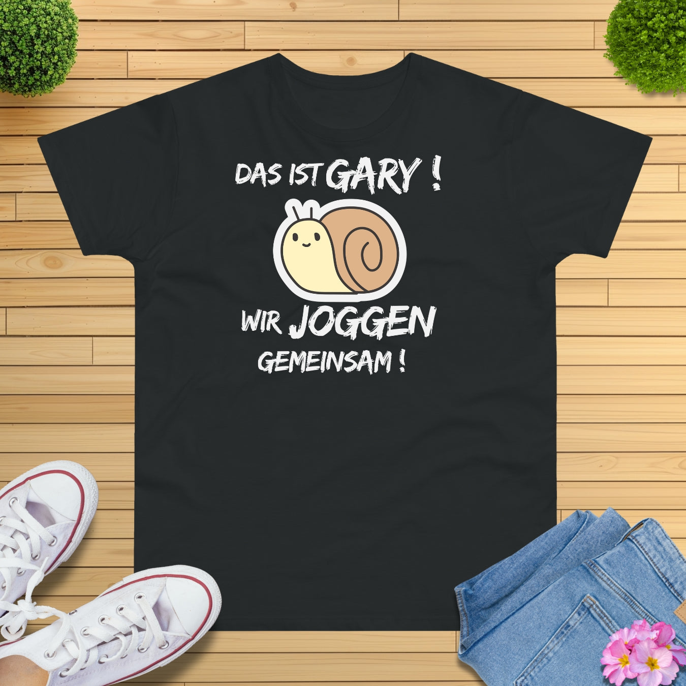 Lustiges Schnecke Joggen T-Shirt