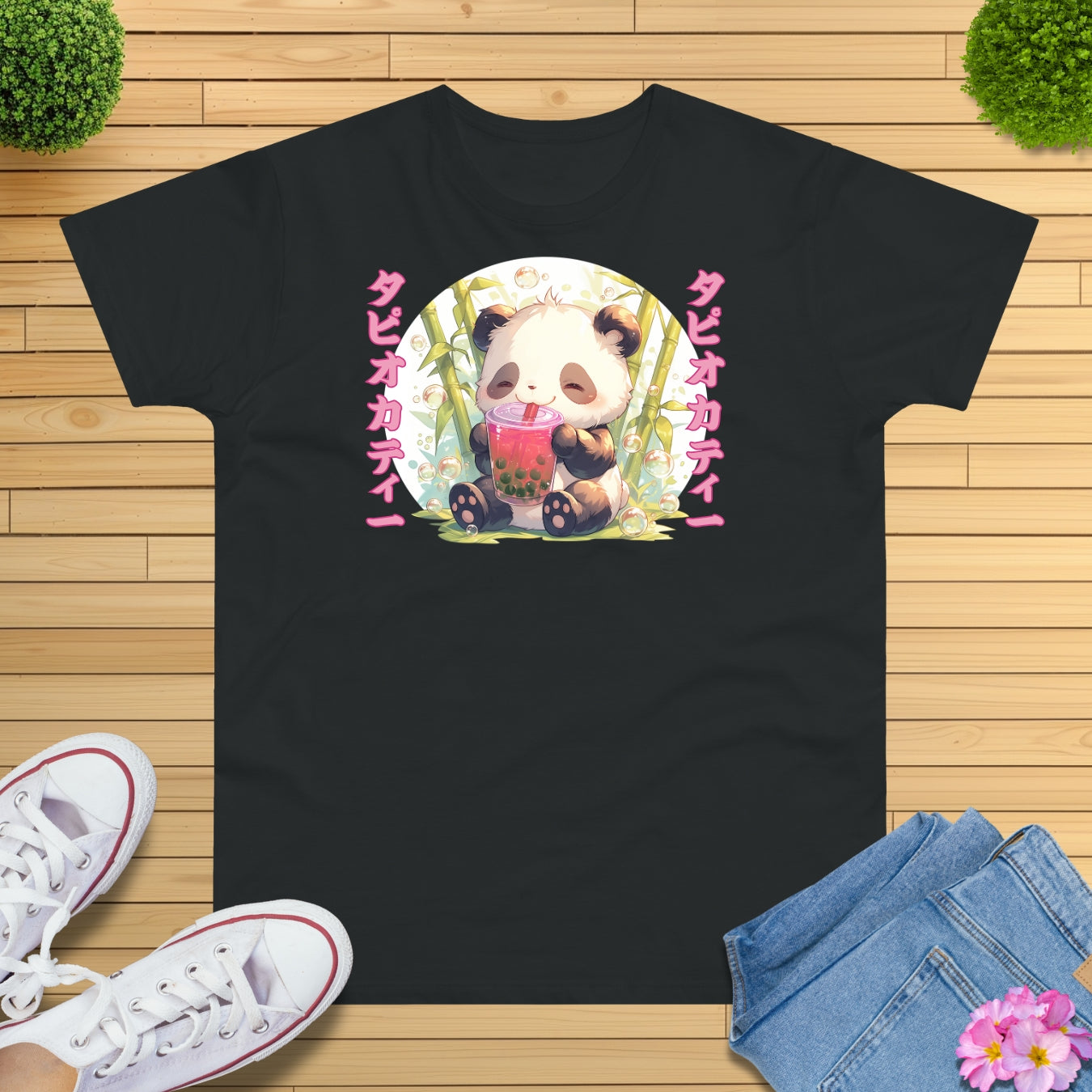 Bubble Tea Time Panda T-Shirt