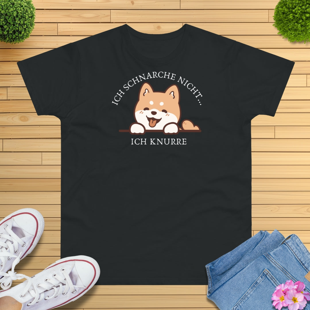 Ich schnarche nicht Hund T-Shirt