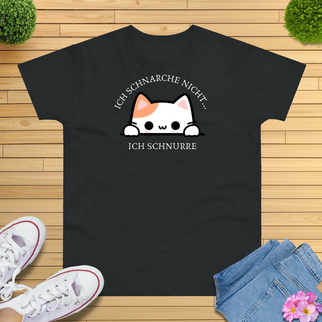 Ich schnarche nicht Katze T-Shirt