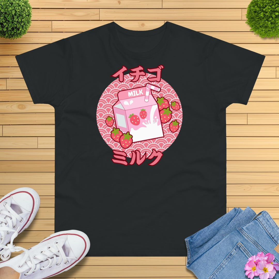Pastell Erdbeermilch T-Shirt