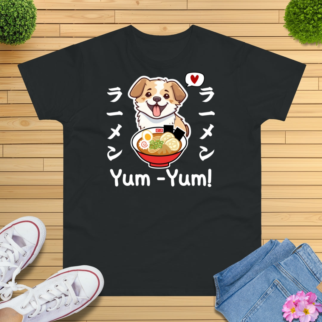 Kawaii Ramen Hund T-Shirt
