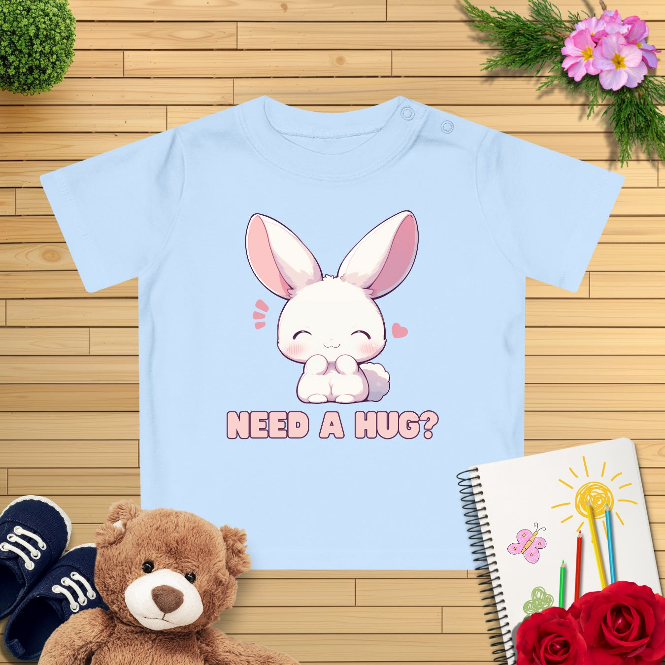 Kawaii Häschen Baby T-Shirt