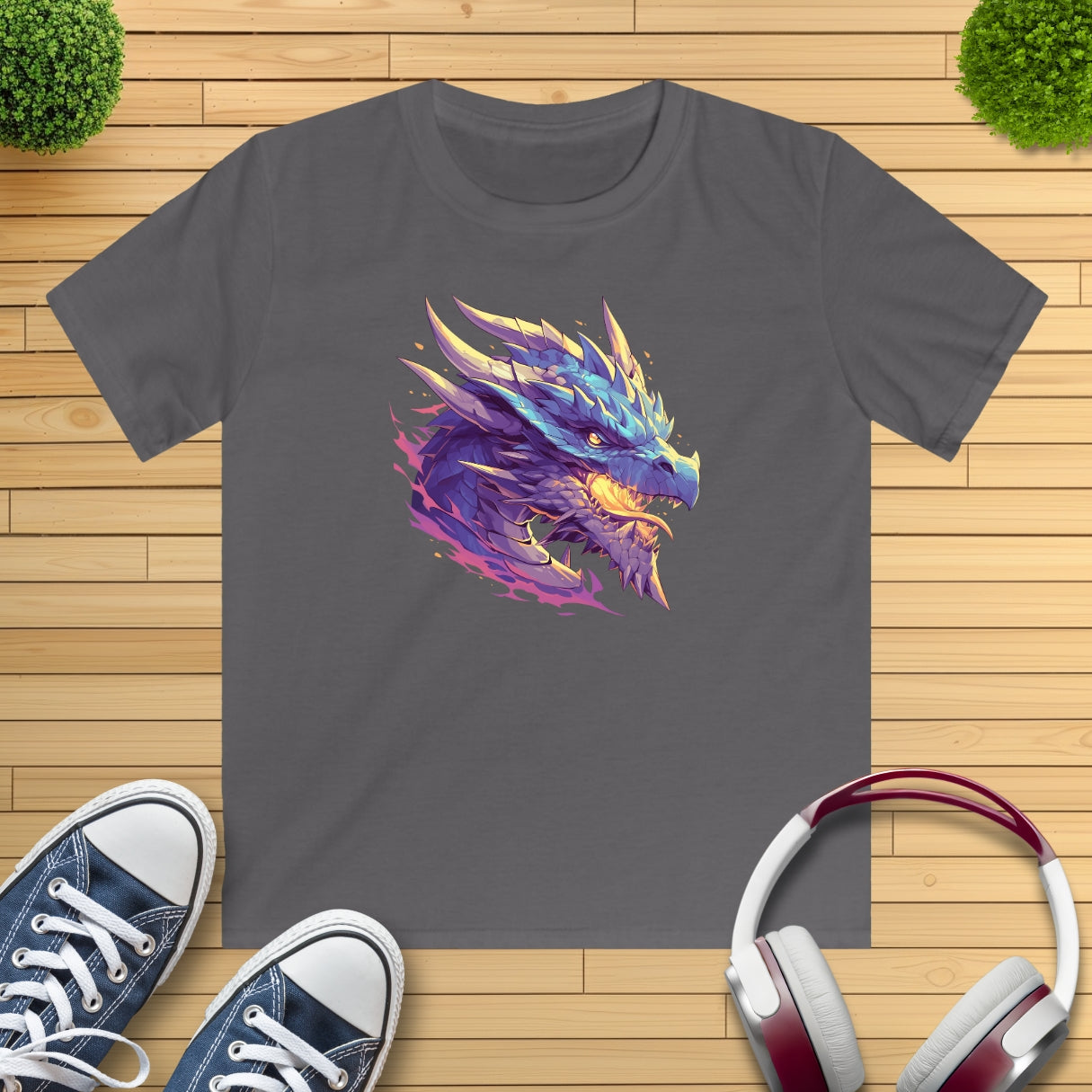blauer Drache Kinder T-Shirt