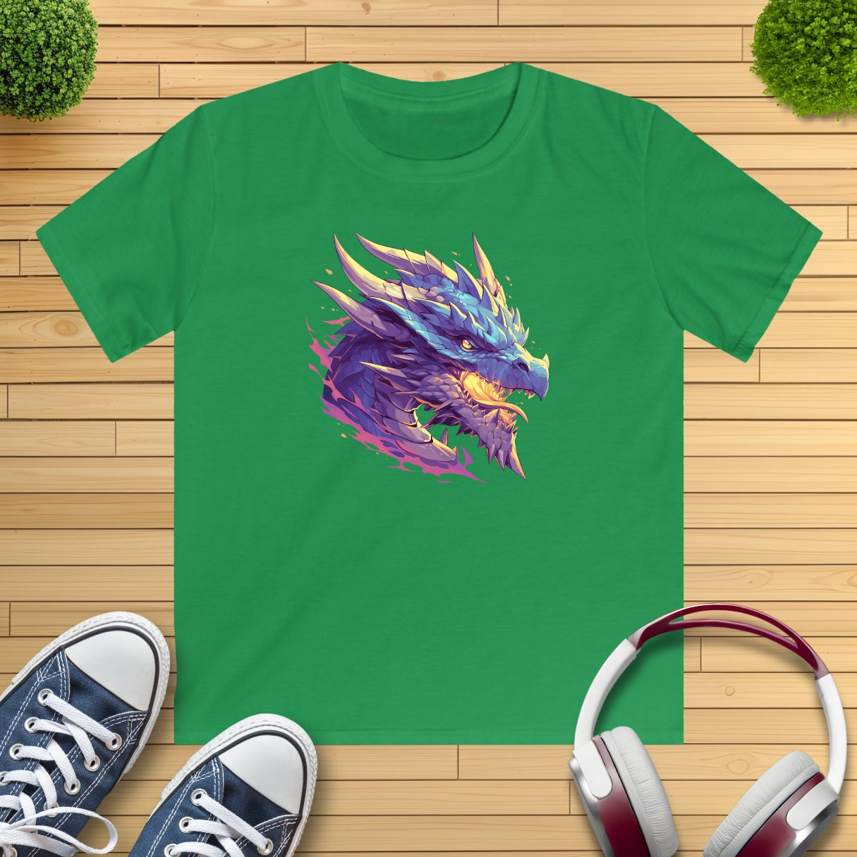 blauer Drache Kinder T-Shirt