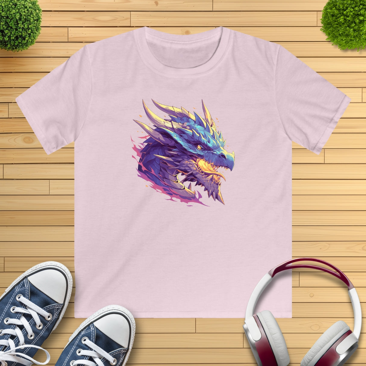 blauer Drache Kinder T-Shirt