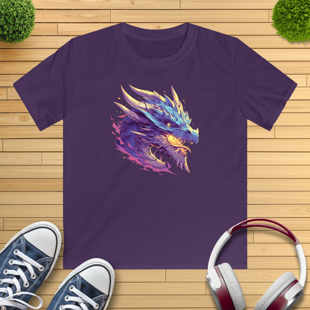 blauer Drache Kinder T-Shirt