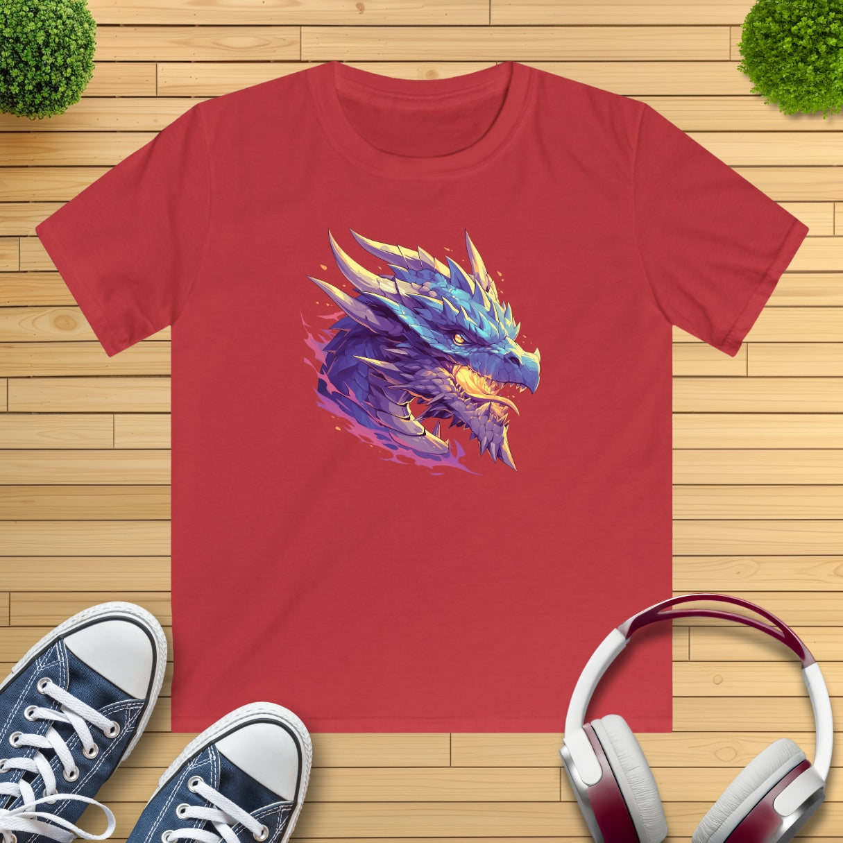 blauer Drache Kinder T-Shirt