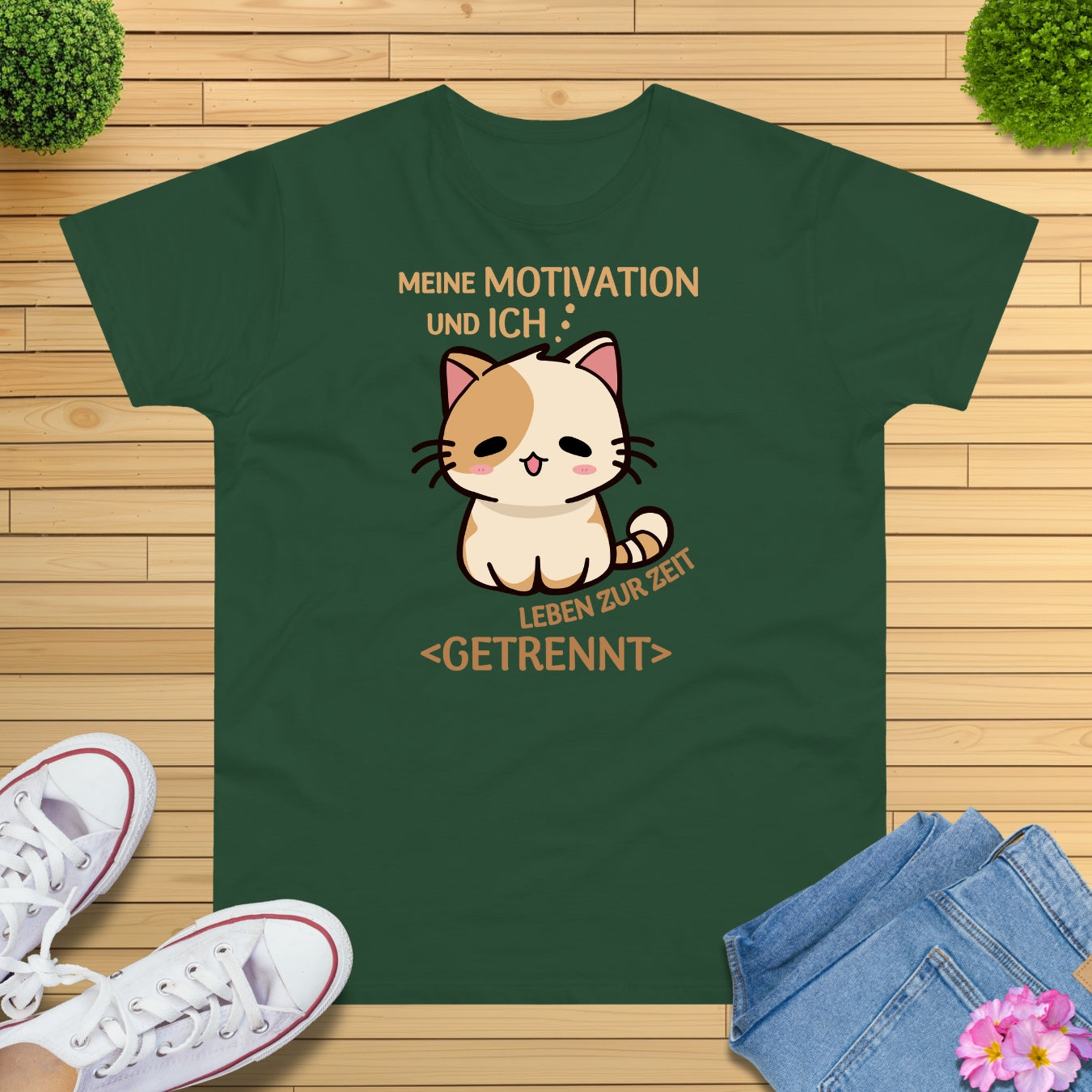 Chill Motivation Katze T-Shirt