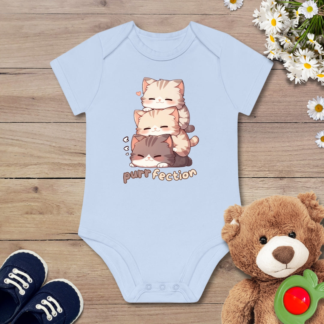 Purrfection Katzen Kurzarm Body