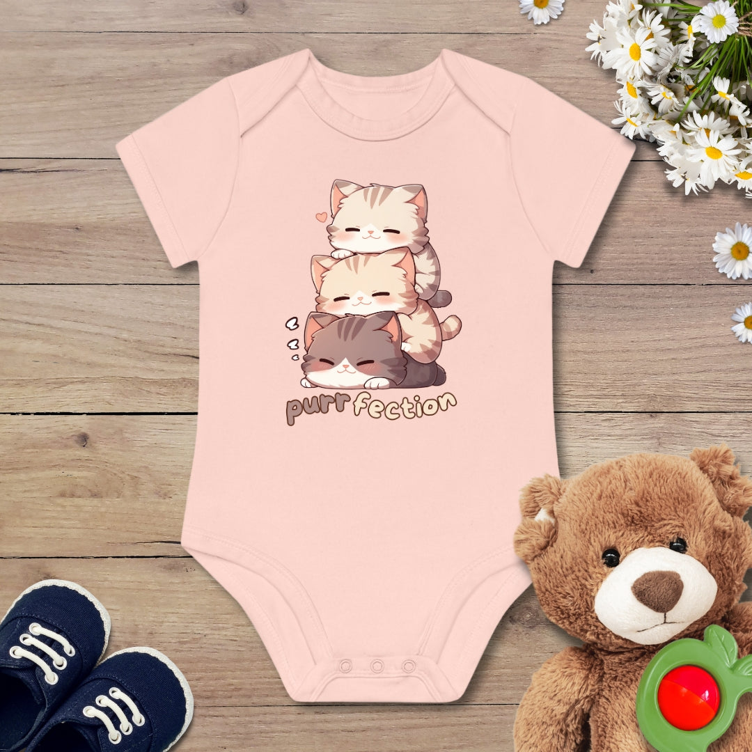 Purrfection Katzen Kurzarm Body