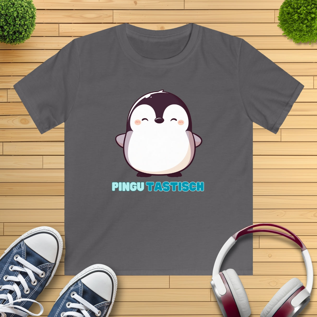 Happy Pinguin Kinder T-Shirt