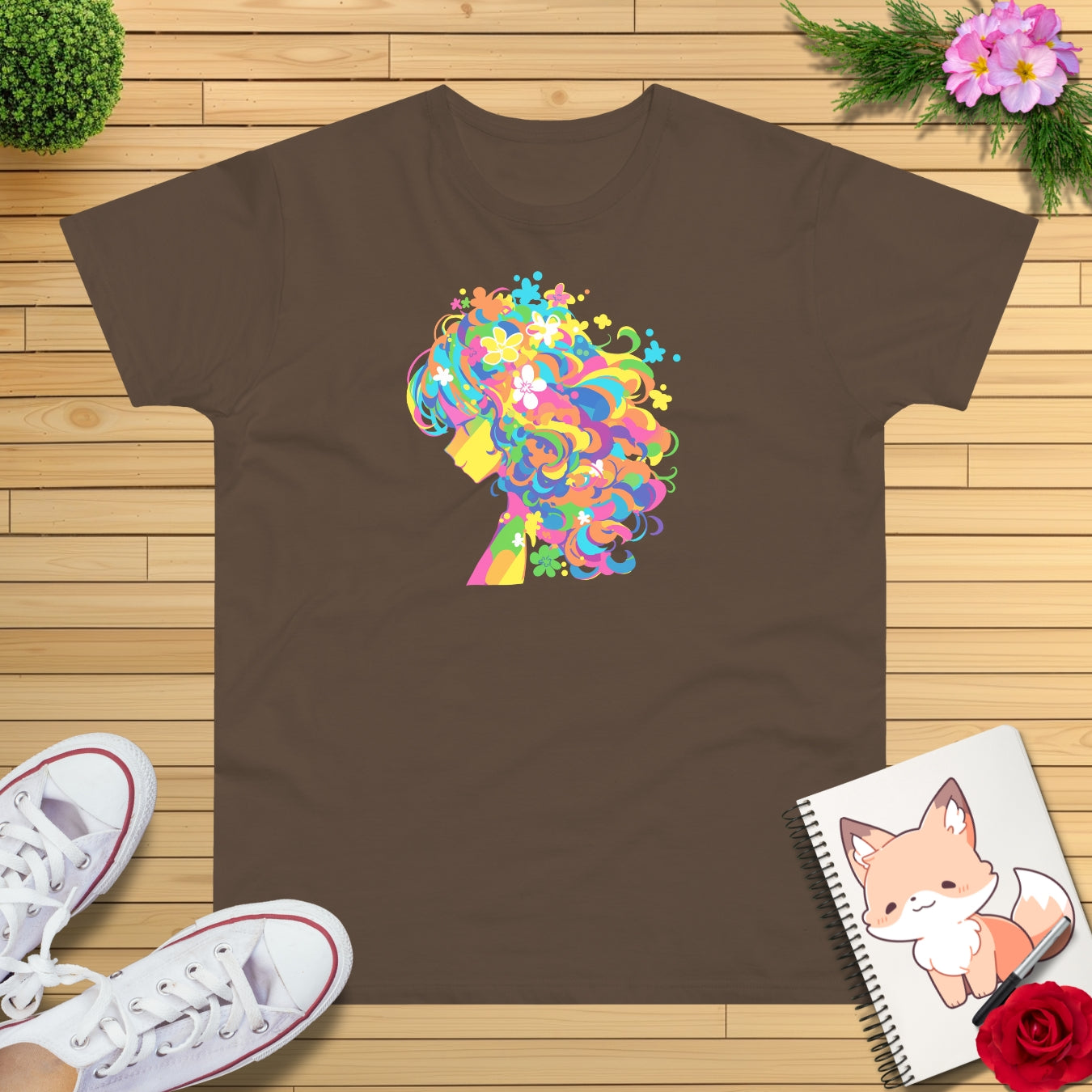 Kawaii Blütenzauber Anime T-Shirt