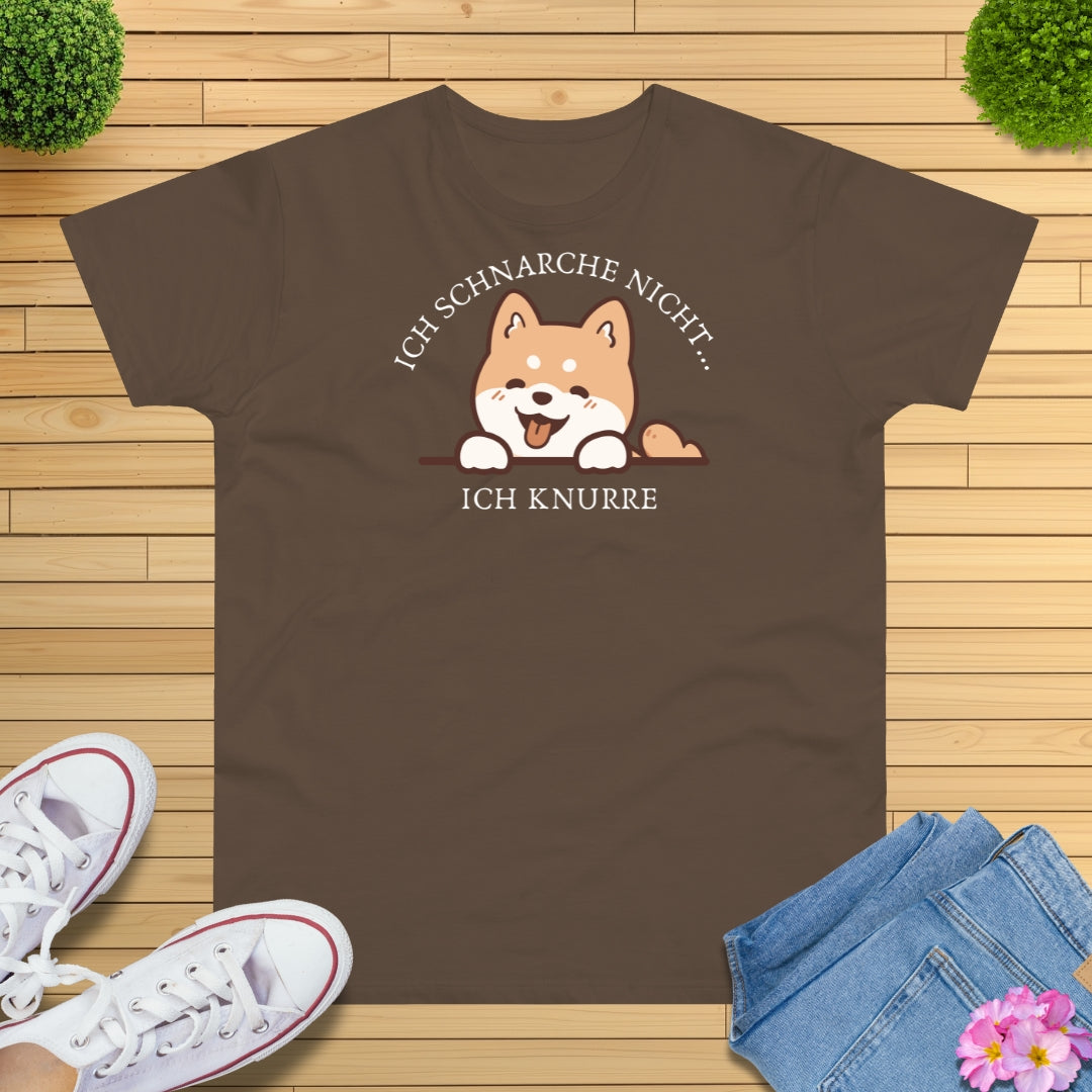 Ich schnarche nicht Hund T-Shirt