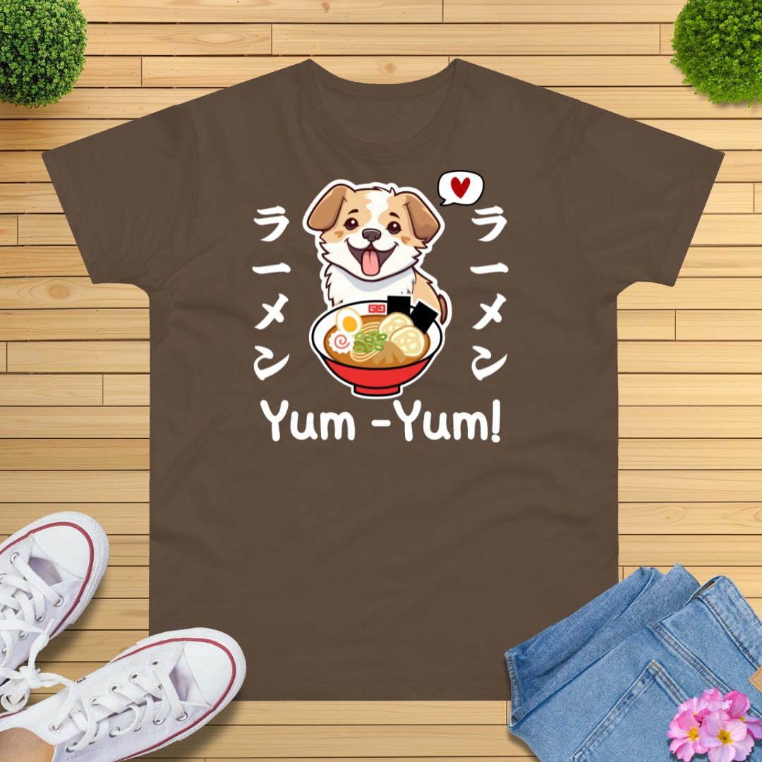 Kawaii Ramen Hund T-Shirt