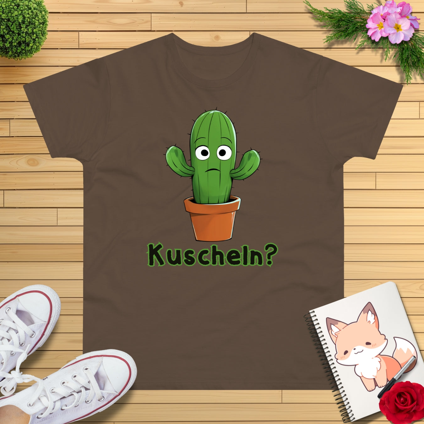 Kuschel Kaktus T-Shirt